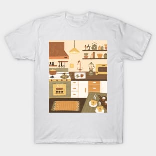 Kitchen Aesthetic Room Interior T-Shirt